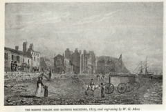 Marine Parade and Bathing Machines 1823